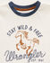 Image #2 - Wrangler Toddler Boys' Stay Wild & Free Short Sleeve Graphic T-Shirt, White, hi-res