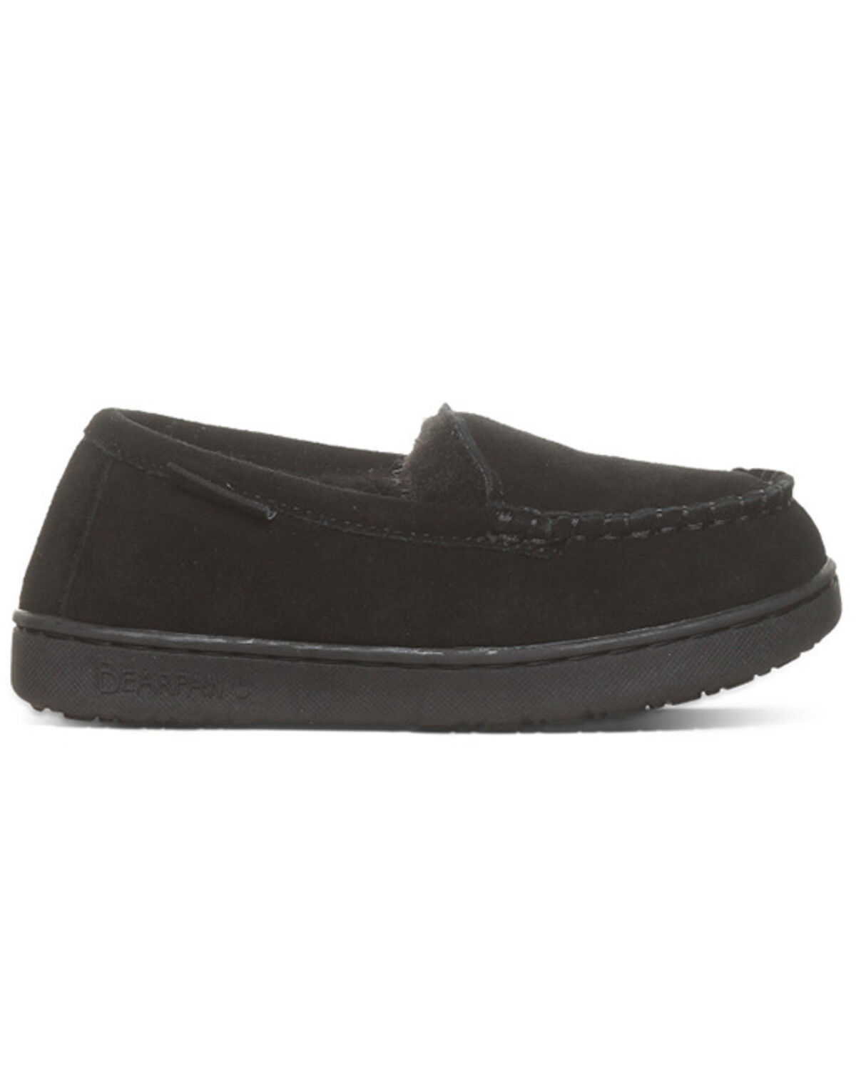 Image #2 - Bearpaw Girls' Jamie Slippers, Black, hi-res
