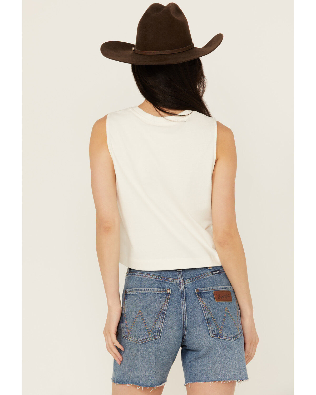 Image #4 - White Crow Women's Golden West Graphic Muscle Tank, Ivory, hi-res
