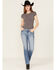 Image #3 - Miss Me Women's Medium Wash Dream Catcher Embroidered Mid Rise Bootcut Stretch Denim Jeans, Medium Wash, hi-res