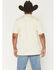 Image #4 - Ariat Men's Fitted Logo Short Sleeve Polo, Cream, hi-res