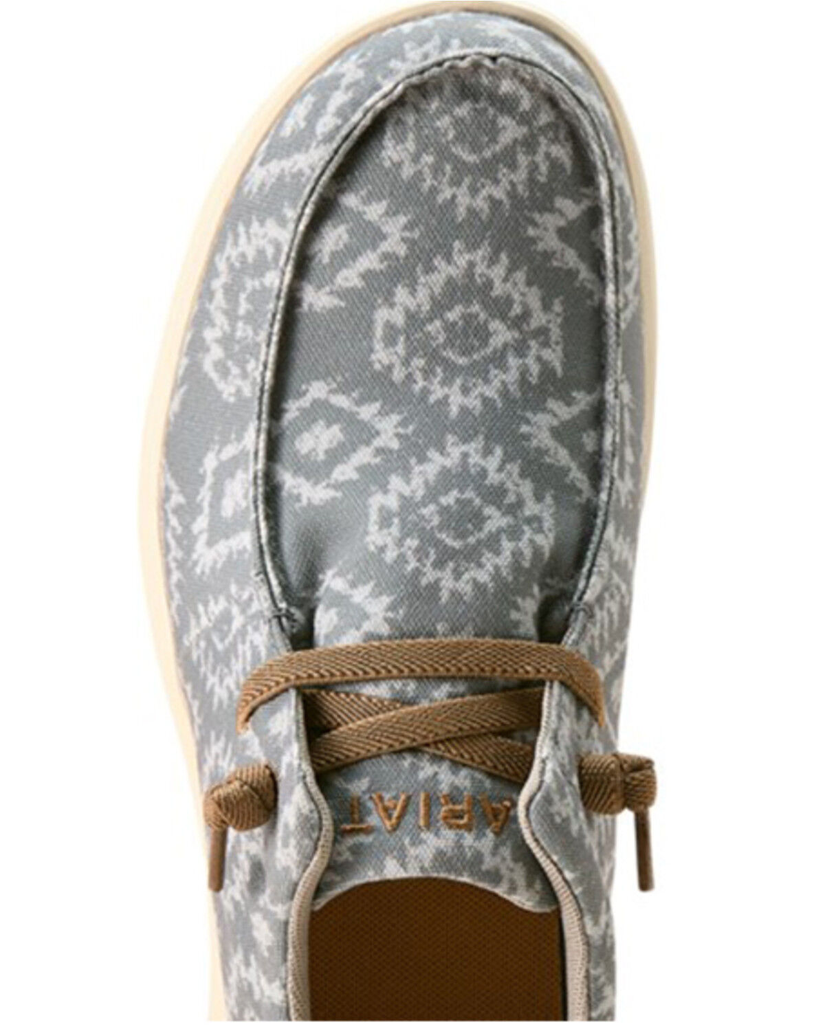 Image #4 - Ariat Men's Hilo Southwestern Print Casual Shoes - Moc Toe, Grey, hi-res