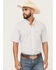 Image #1 - Ariat Men's Pro Series Woody Plaid Print Short Sleeve Button-Down Western Shirt - Big, White, hi-res