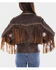 Image #2 - Scully Women's Fringe Leather Jacket, Chocolate, hi-res