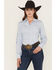 Image #1 - Ariat Women's Team Kirby Embroidered Long Sleeve Button-Down Stretch Western Shirt, Light Blue, hi-res