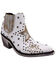 Image #1 - Caborca Silver by Liberty Black Women's A Star is Born Zippered Booties - Snip Toe, White, hi-res