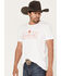 Image #2 - RANK 45® Men's Logo Saying Short Sleeve Graphic T-Shirt, White, hi-res