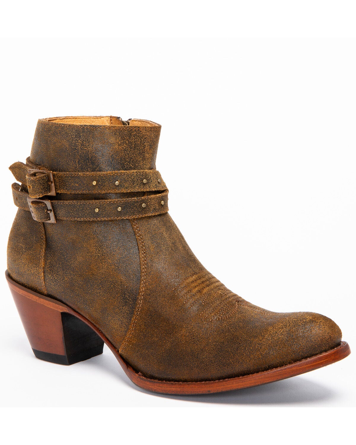 Image #1 - Shyanne Women's Collins Tan Booties - Medium Toe, , hi-res