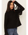 Image #1 - Shyanne Women's Cable Fringe Sweater, Black, hi-res