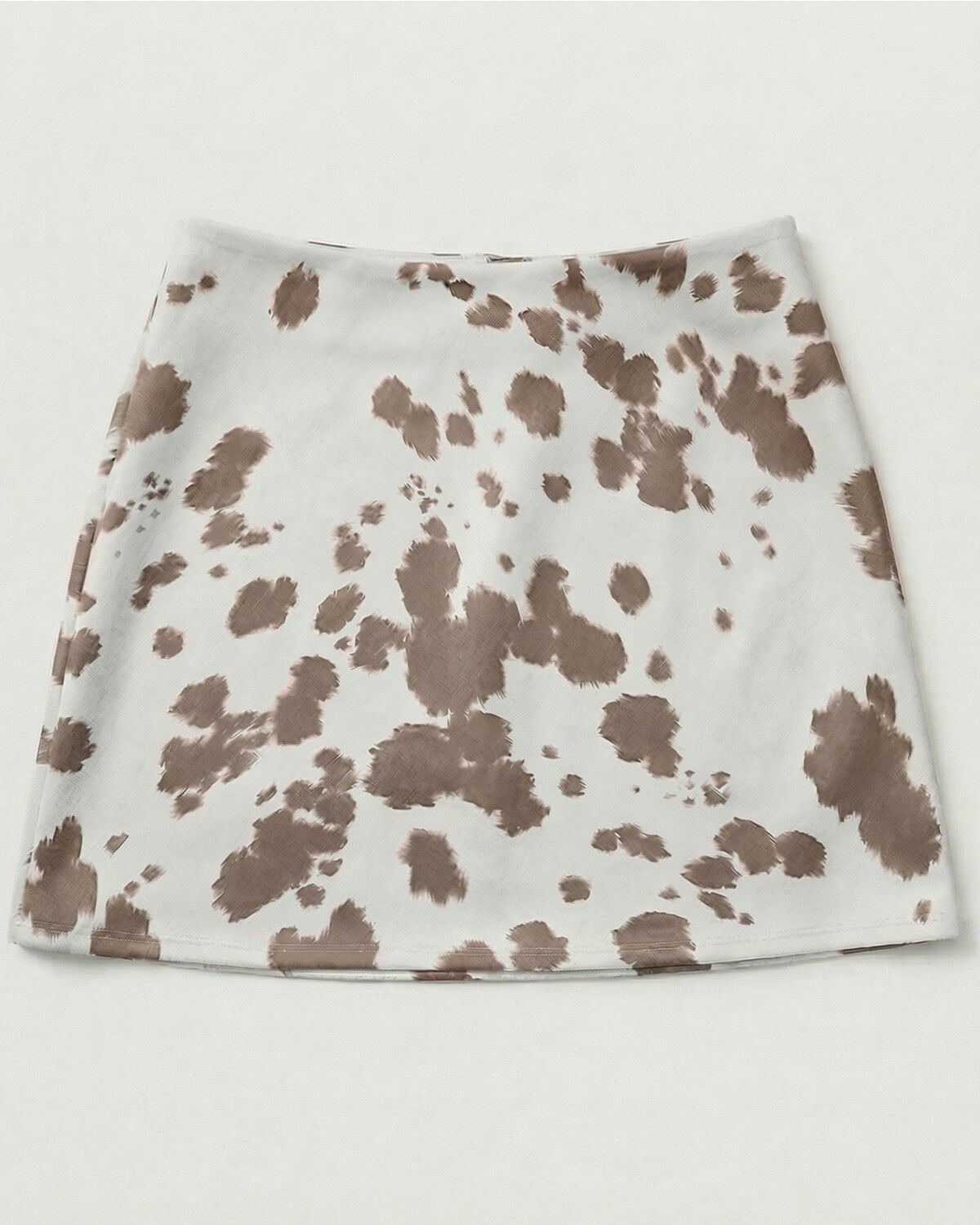 Originality Girls' Cow Print Faux Suede Pull-On Skort, Multi, hi-res
