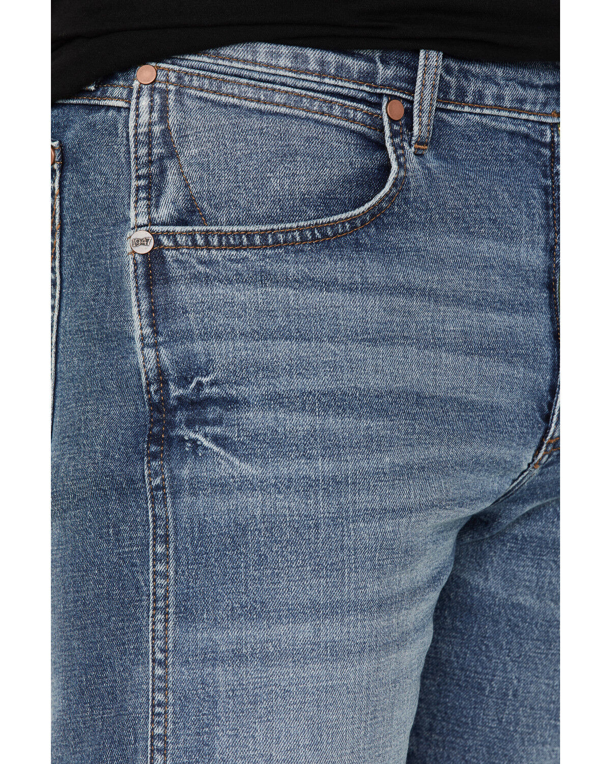 Image #2 - Wrangler Retro Men's 88MWZ Normande Medium Wash Slim Straight Stretch Denim Jeans, , hi-res