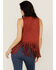 Image #4 - Rock & Roll Denim Women's Faux Suede Studded Fringe Vest, Rust Copper, hi-res