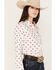 Image #2 - Ariat Women's Kirby USA Print Button Down Long Sleeve Stretch Western Shirt, White, hi-res