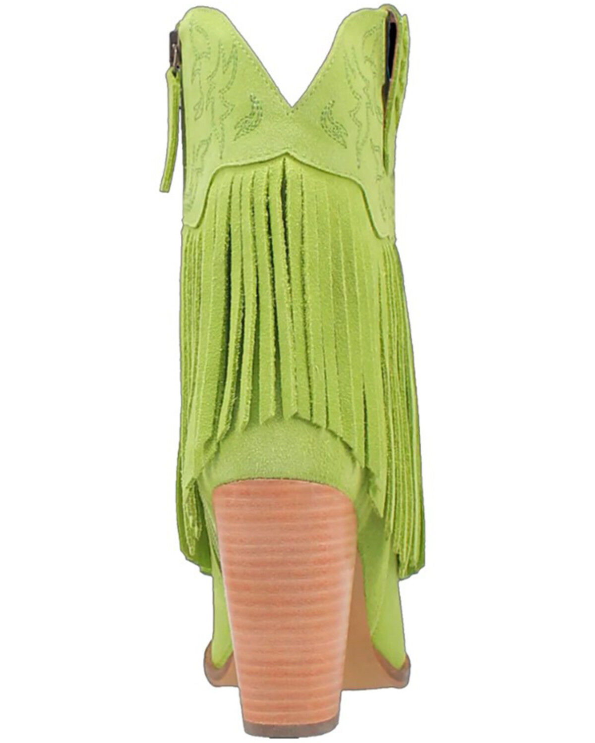 Image #5 - Dingo Women's Crazy Train Leather Booties - Round Toe, Moss Green, hi-res