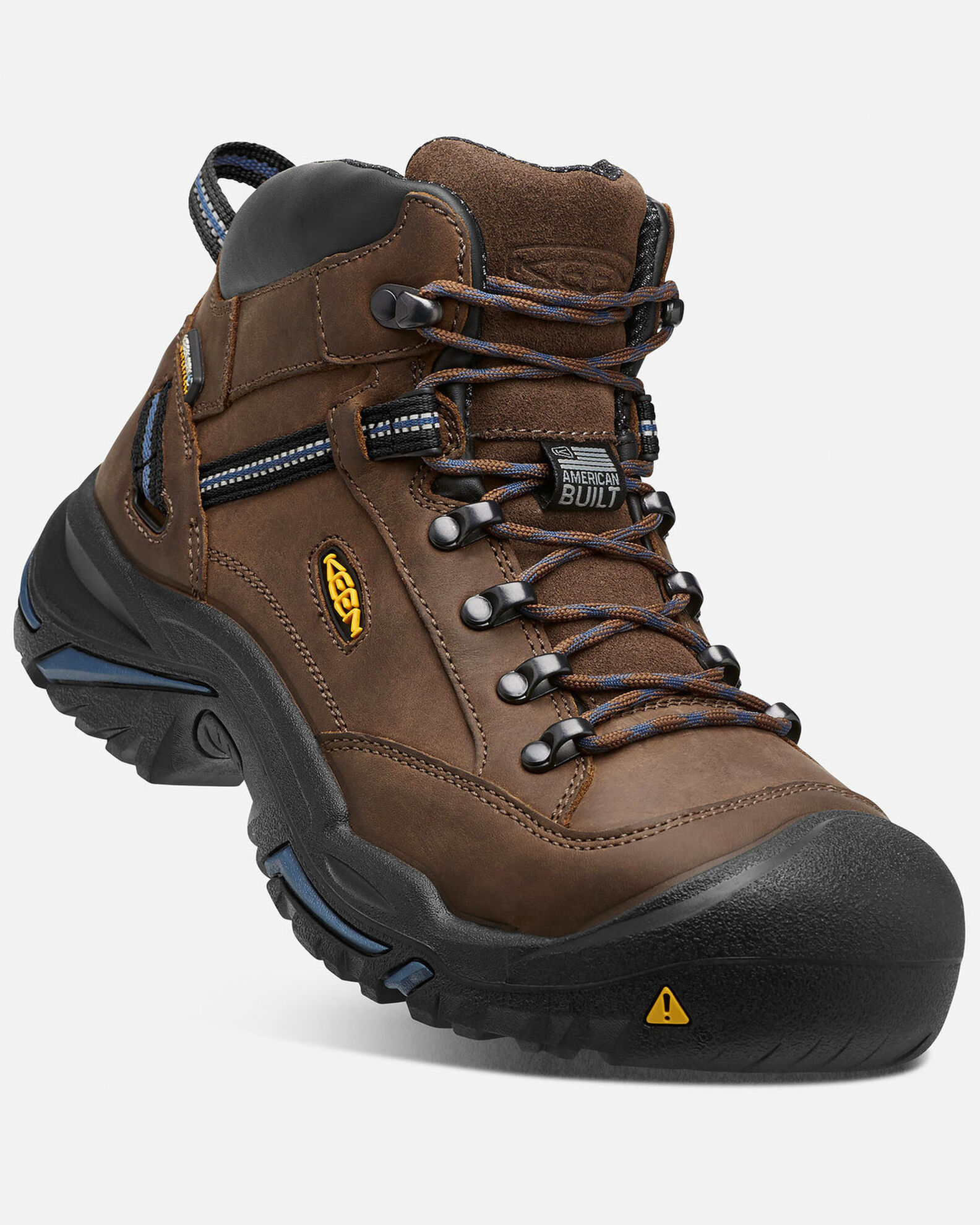 Image #1 - Keen Men's Braddock Waterproof Work Boots - Steel Toe, Brown, hi-res