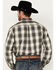 Image #4 - Stetson Men's Plaid Print Long Sleeve Button-Down Western Shirt, Dark Green, hi-res