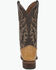 Image #4 - Circle G Men's Exotic Full Quill Ostrich Western Boots - Round Toe, Yellow, hi-res