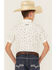 Image #4 - Ariat Boys' Conversation Print Short Sleeve Button-Down Western Shirt, White, hi-res
