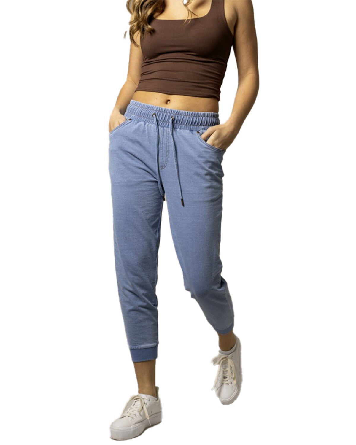 Image #1 - Kimes Ranch Women's Mid Rise Jogger Sweatpants, Indigo, hi-res