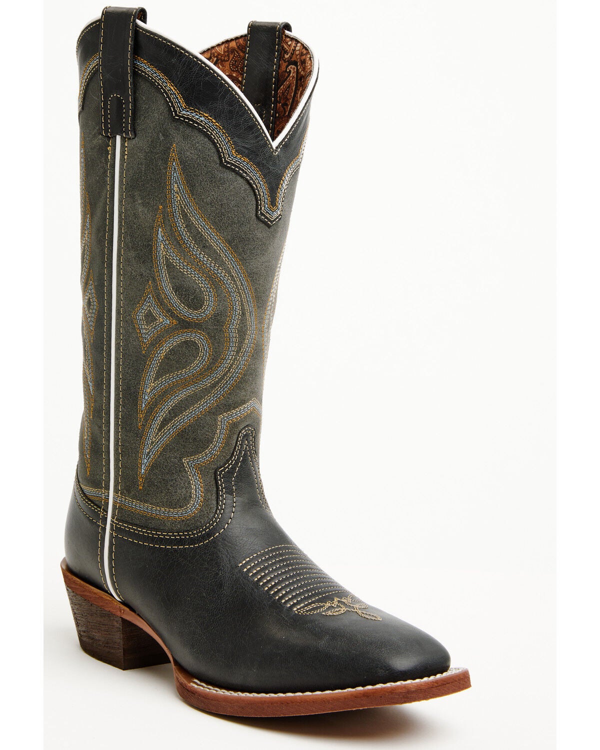 Laredo Women's Irone Belle Performance Western Boots - Square Toe, Navy, hi-res