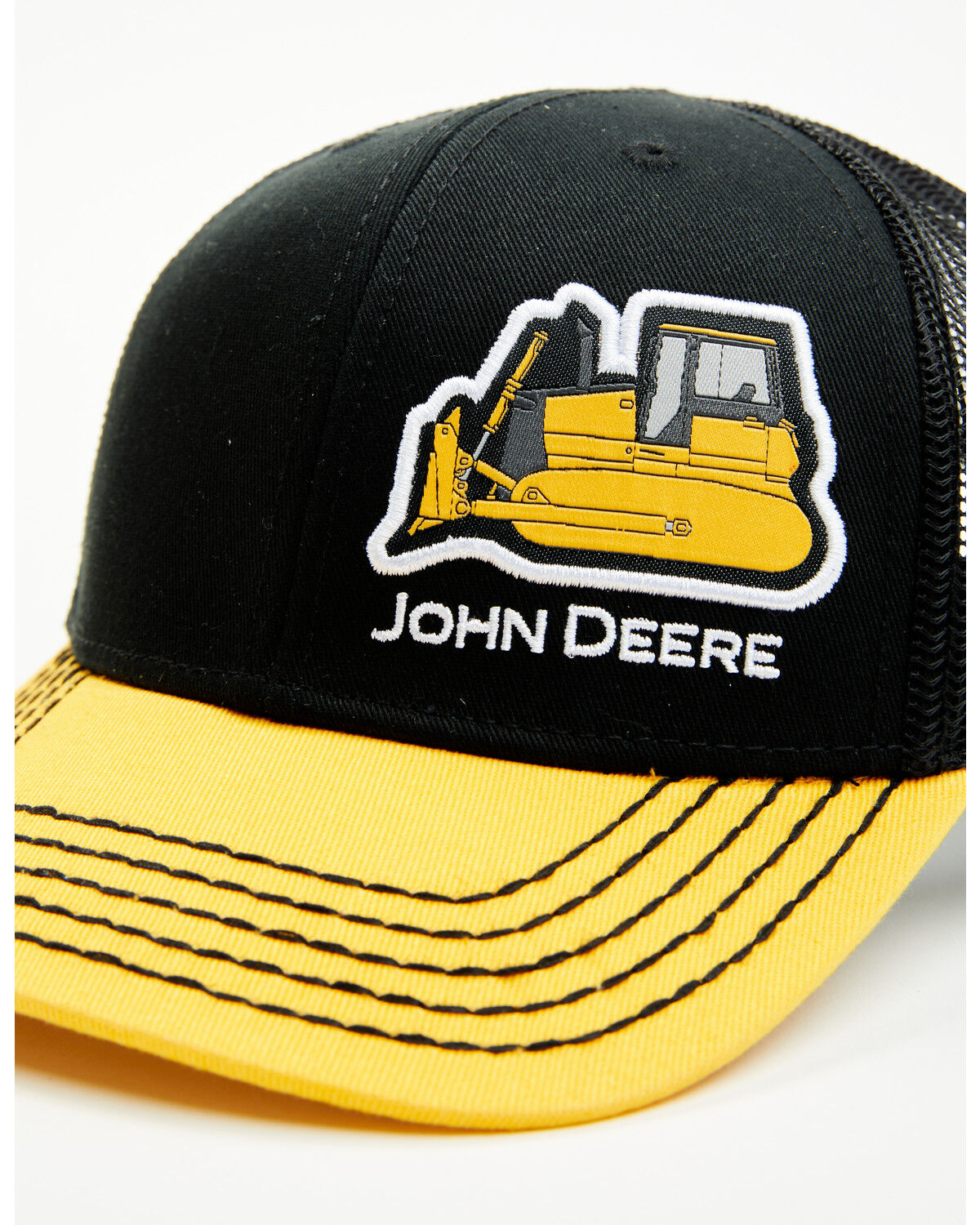 Image #2 - John Deere Boys' Logo Mesh Back Ball Cap, Yellow, hi-res