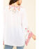 Johnny Was Women's White Grace Bell Sleeve Top, White, hi-res