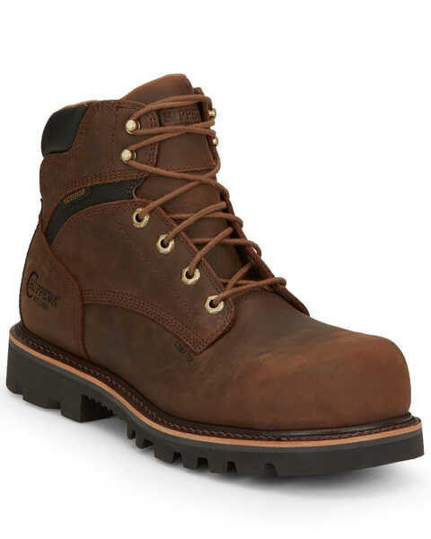 Image #1 - Chippewa Men's Sador Work Boots - Composite Toe, Brown, hi-res