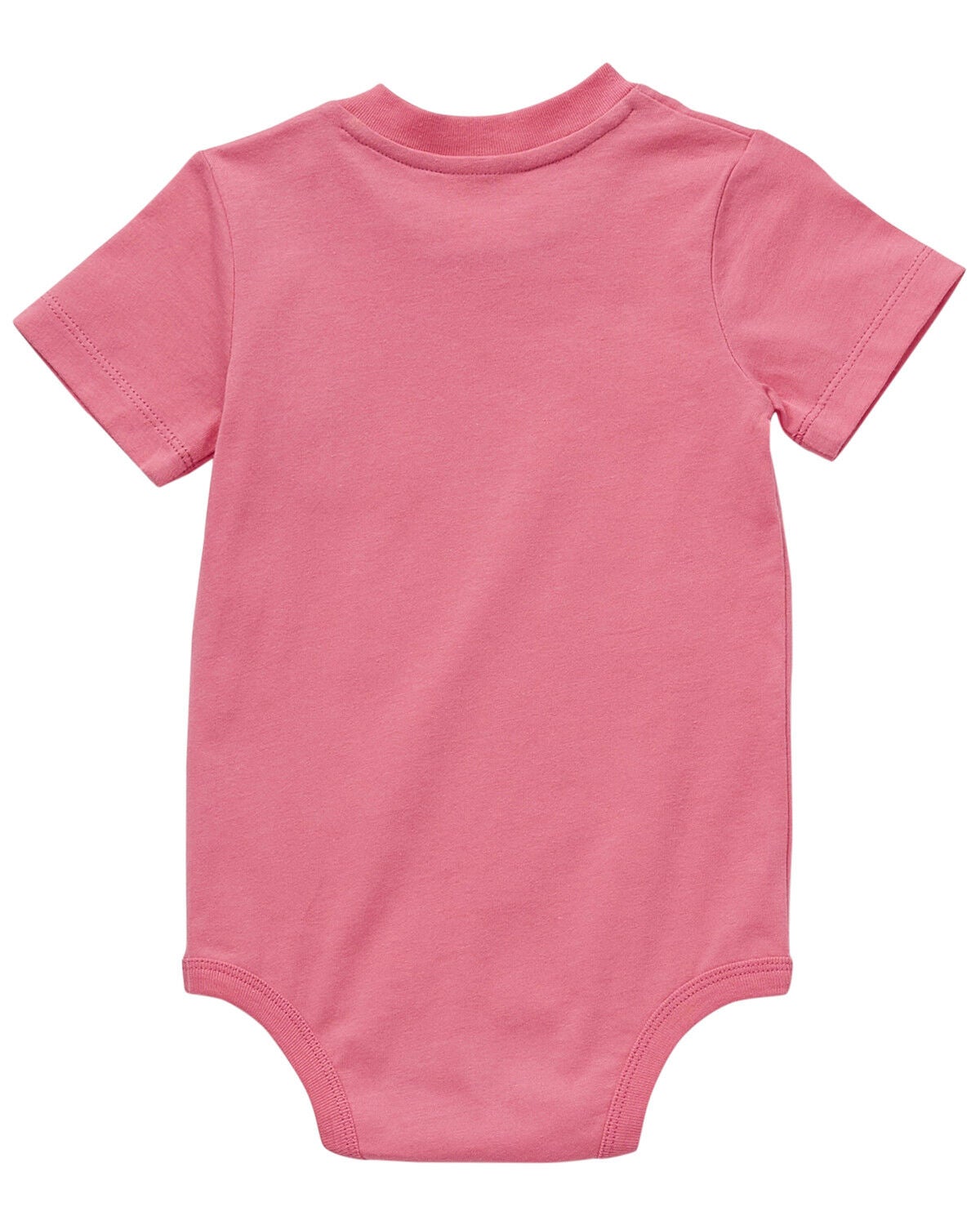 Image #2 - Carhartt Infant Girls' Short Sleeve Pocket Onesie, Pink, hi-res