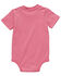 Image #2 - Carhartt Infant Girls' Short Sleeve Pocket Onesie, Pink, hi-res
