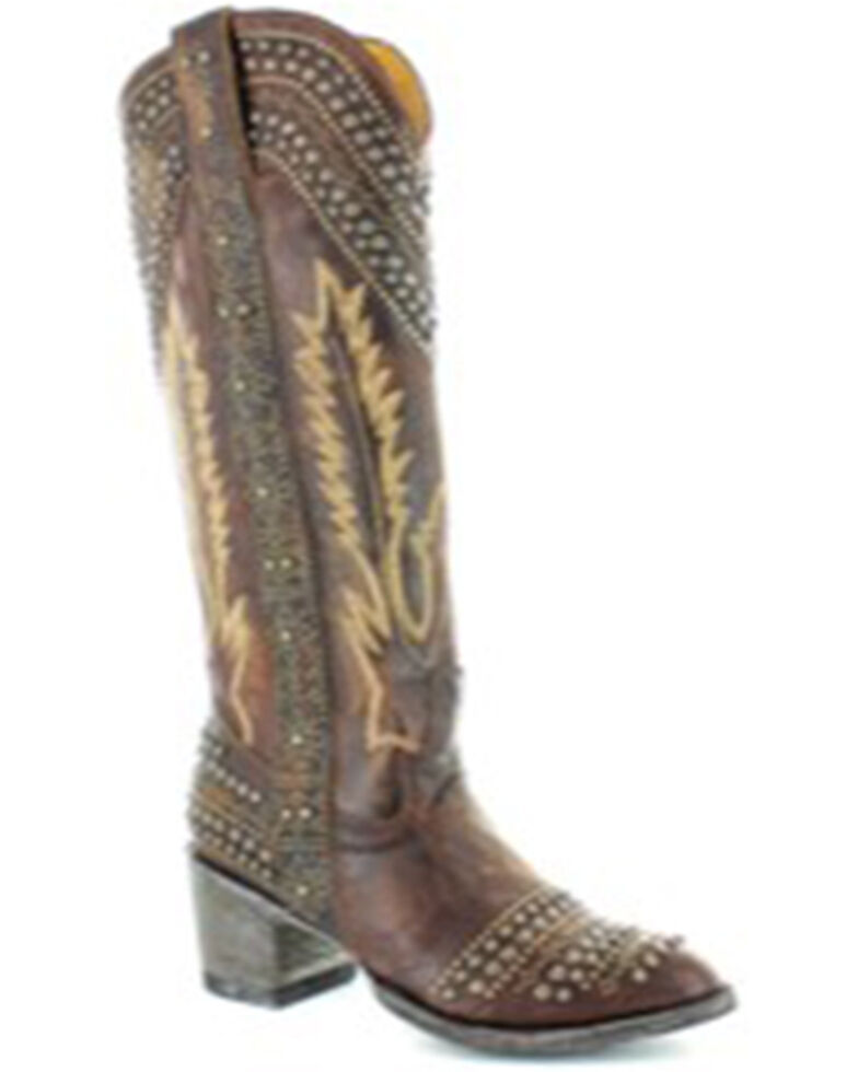 Old Gringo Women's Sofia Studded Western Boots - Snip Toe, Bronze, hi-res