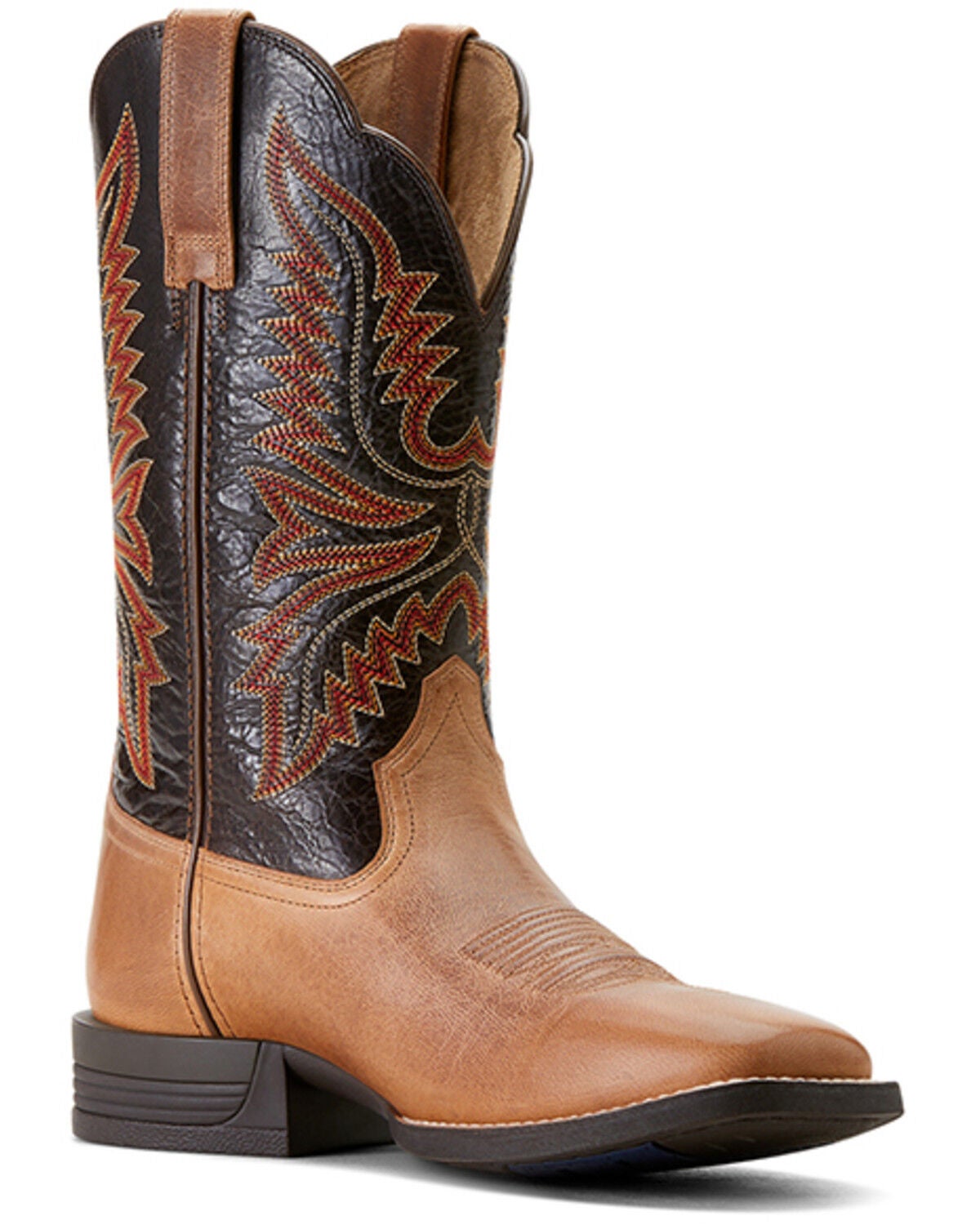 Image #1 - Ariat Men's Brush Creek Mesa Performance Western Boots - Broad Square Toe, Brown, hi-res