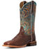 Ariat Men's Storm Bottle Western Performance Boots - Broad Square Toe, Brown, hi-res