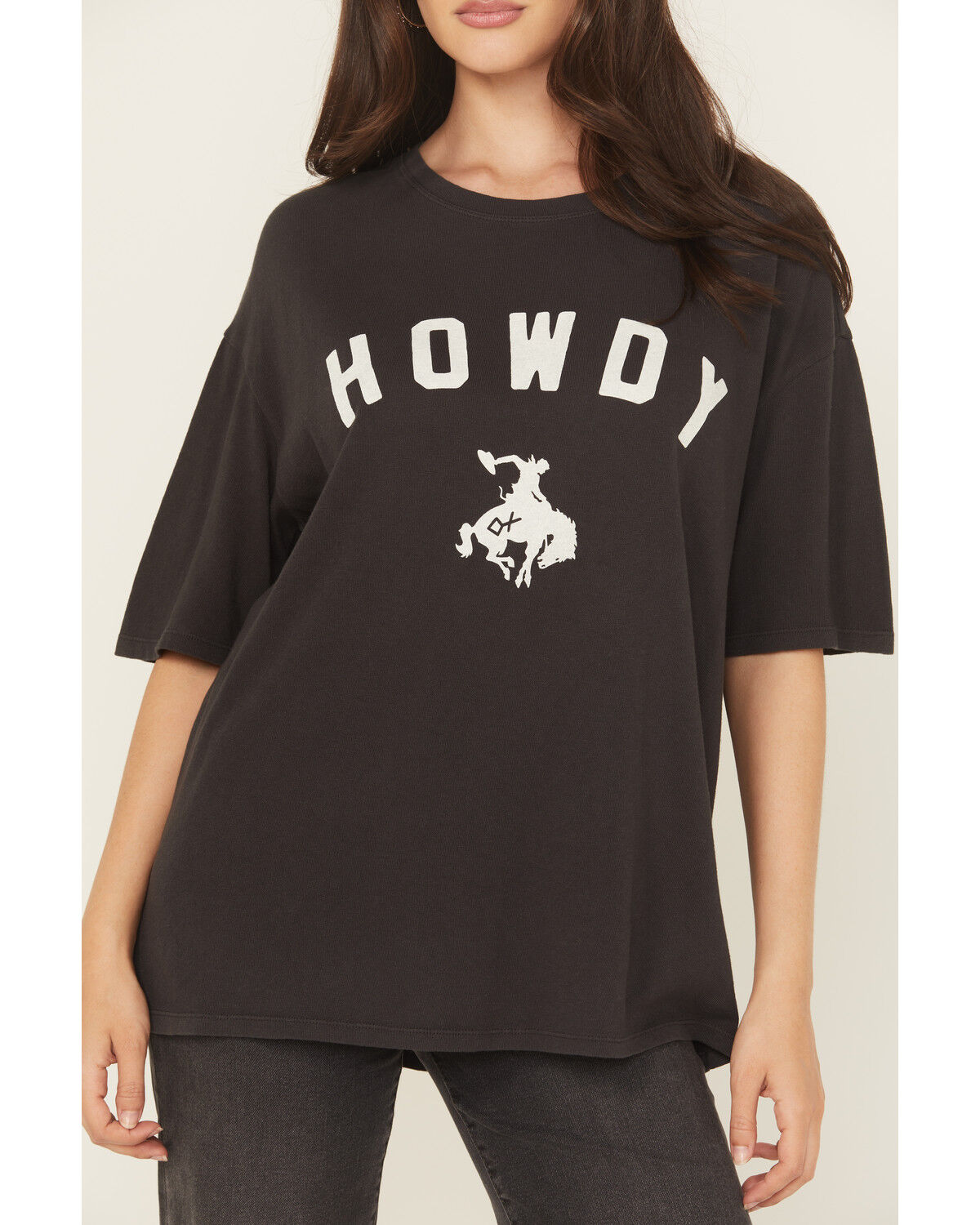 Image #3 - Z Supply x Diamond Cross Ranch Women's Howdy Not My First Rodeo Short Sleeve Graphic Tee, Black, hi-res