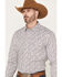 Image #2 - Wrangler 20X Men's Geo Print Long Sleeve Snap Western Shirt, White, hi-res