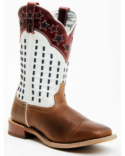 Laredo Women's Stargazer Western Boots - Broad Square Toe, Multi, hi-res
