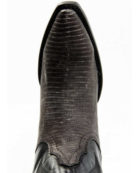 Image #6 - Dan Post Women's Exotic Lizard Western Boots - Snip Toe, Black, hi-res