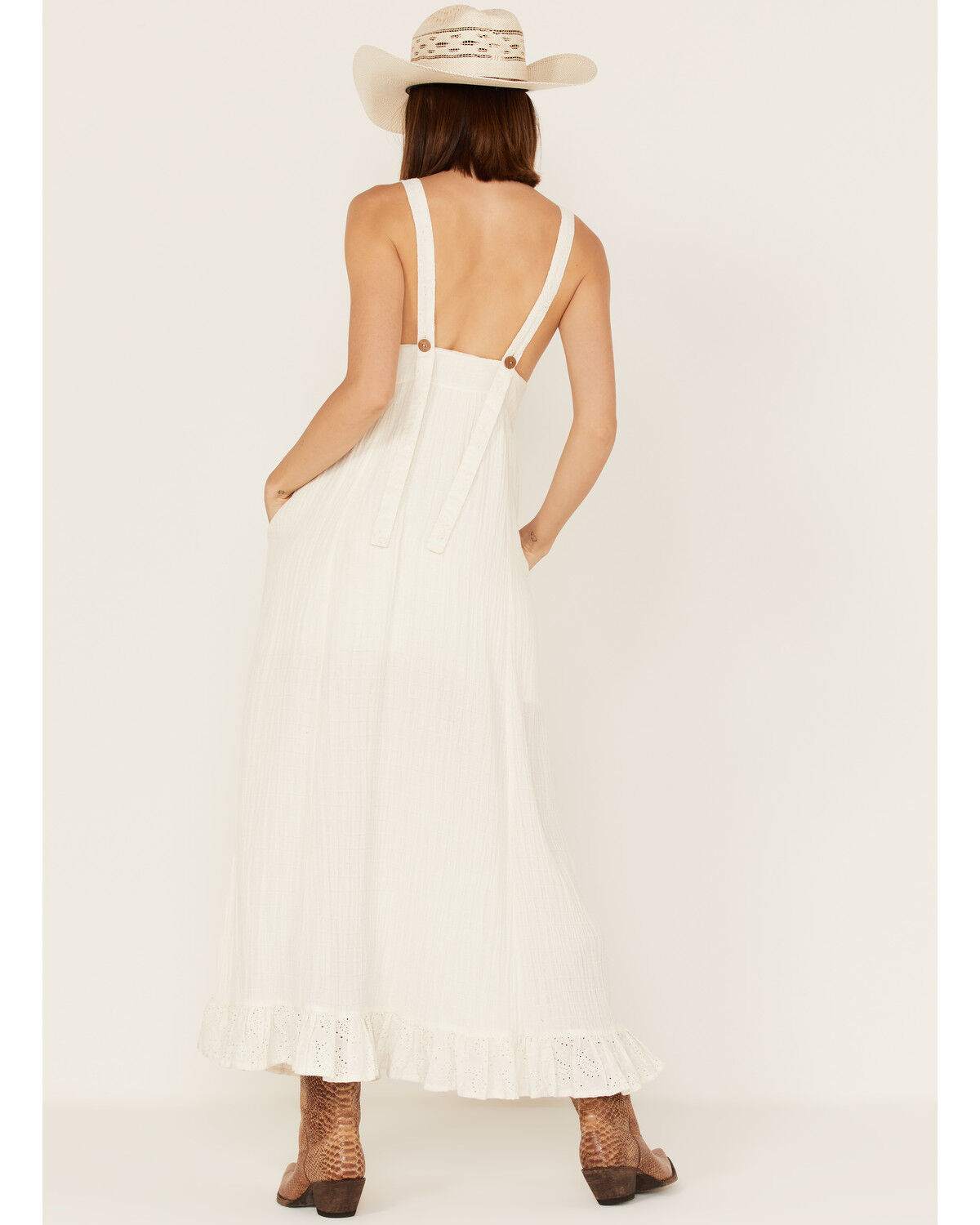 Image #4 - Cleo + Wolf Women's Textured Western Maxi Dress, , hi-res