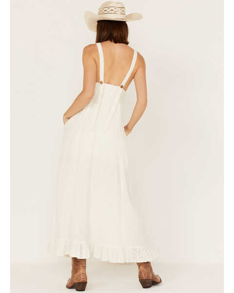 Image #4 - Cleo + Wolf Women's Textured Western Maxi Dress , Ivory, hi-res