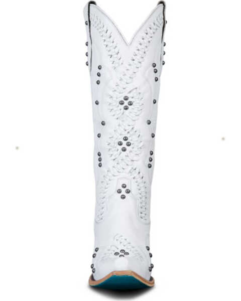 Image #4 - Lane Women's Cossette Western Boots - Snip Toe, White, hi-res