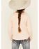 Image #4 - Wrangler Girls' Long Live Cowgirls Long Sleeve Graphic Shirt, Pink, hi-res
