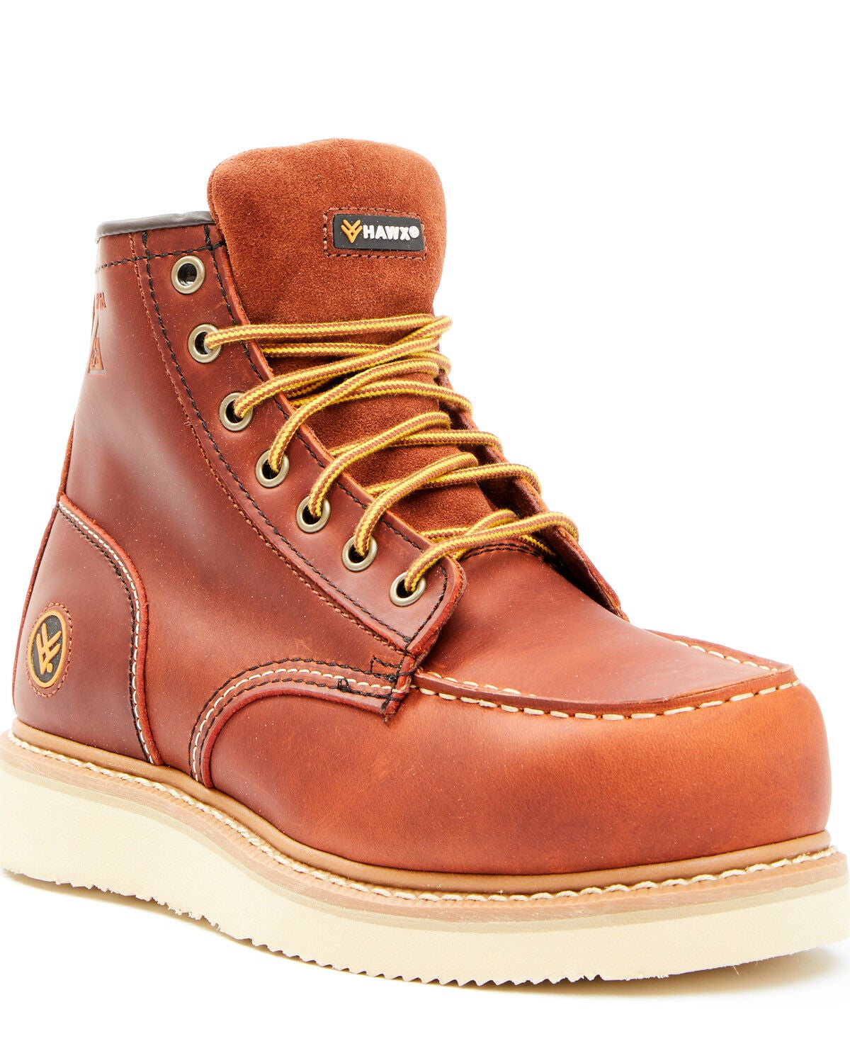 Hawx Women's 6" Gradient Work Boots - Composite Toe, Brown, hi-res