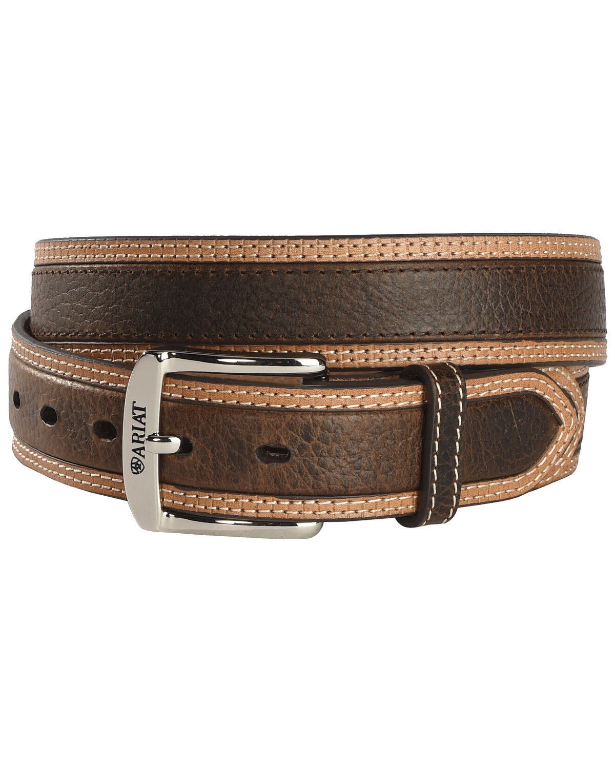 Ariat Men's Diesel Wheel Edge Belt, Brown, hi-res