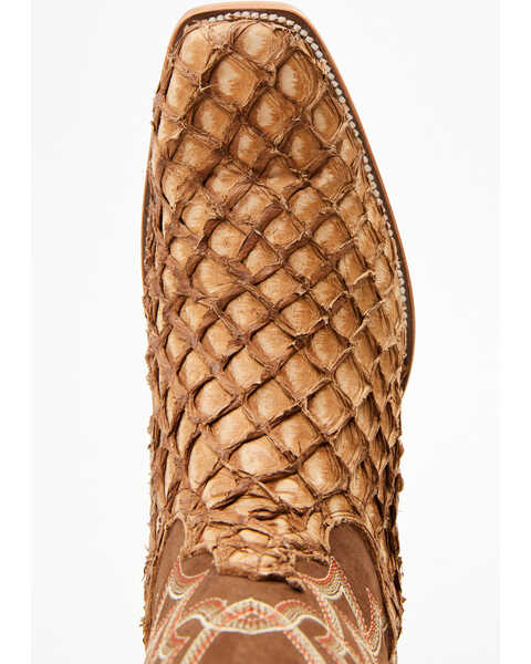 Image #6 - Cody James Men's Exotic Pirarucu Western Boots - Square Toe , Brown, hi-res