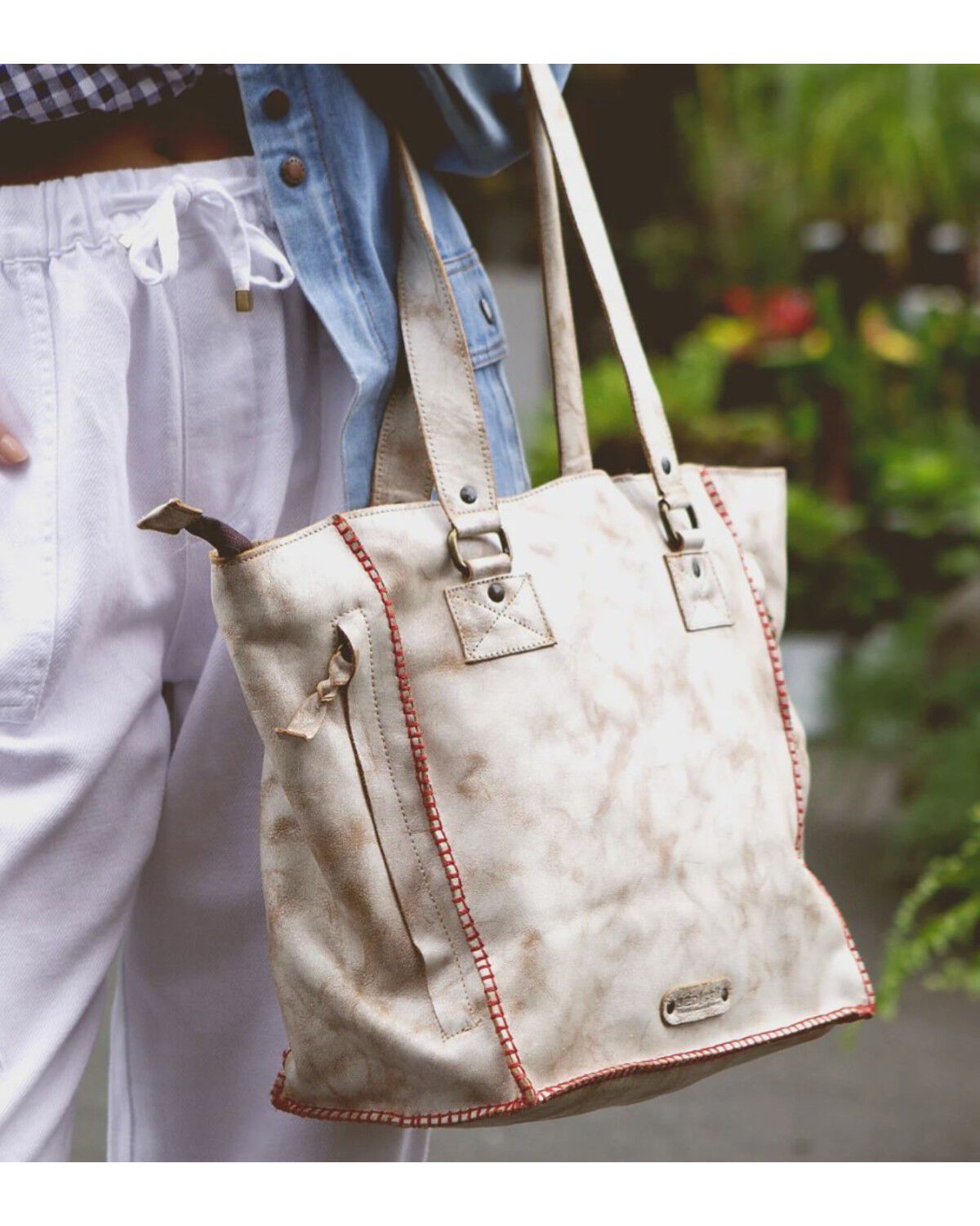 Image #4 - Bed Stu Women's Celindra LTC Tote Bag, Caramel, hi-res