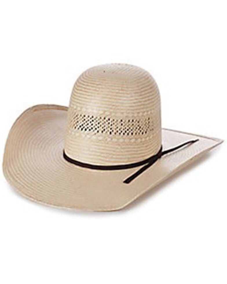 Rodeo King Tan & Ivory 25X Fort Worth Shantung Straw Western Hat , Brown, hi-res