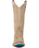 Image #4 - Lane Women's Lexington Suede Tall Western Booties - Snip Toe, Brown, hi-res