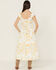 Image #4 - Ash & Violet Women's Floral Print Sleeveless Floral Print Midi Dress, Yellow, hi-res