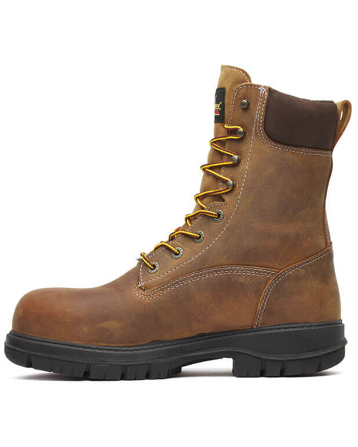 Image #3 - Thorogood Men's 8" Genesis Waterproof Work Boots - Nano Toe, Brown, hi-res