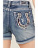 Grace in LA Women's Medium Wash Americana Horseshoe Jeans, Medium Wash, hi-res