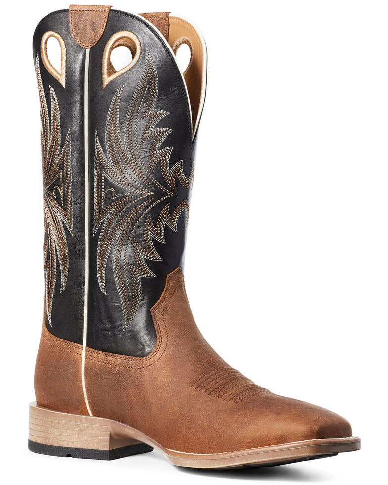 Ariat Men's Granger Western Boots - Wide Square Toe, Brown, hi-res